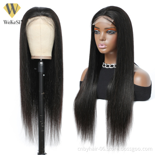 Closure Lace Front Wig 13x6 With Transparent Lace,100% Lace Front Human Hair Wigs Transparent Lace,human Hair Lace Frontal Wigs
